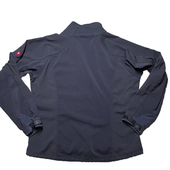 Marmot Windstopper Jacket Womens Full Zip Size Medium Black Soft Shell Coat - Picture 8 of 14